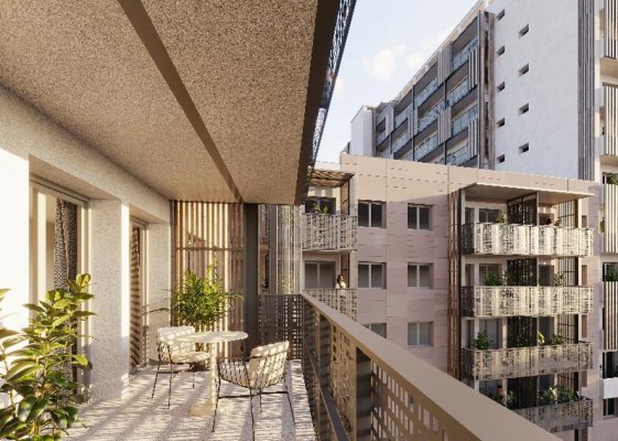 Balcons Parc du Midi après travaux
