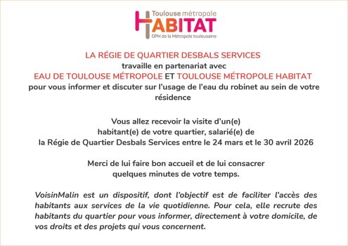 Information campagne Voisin malin Eau Bordelais