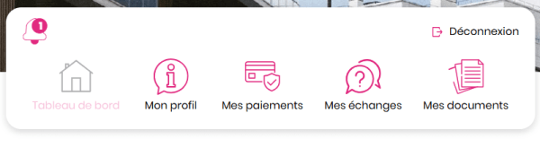 Barre de recherche menu 