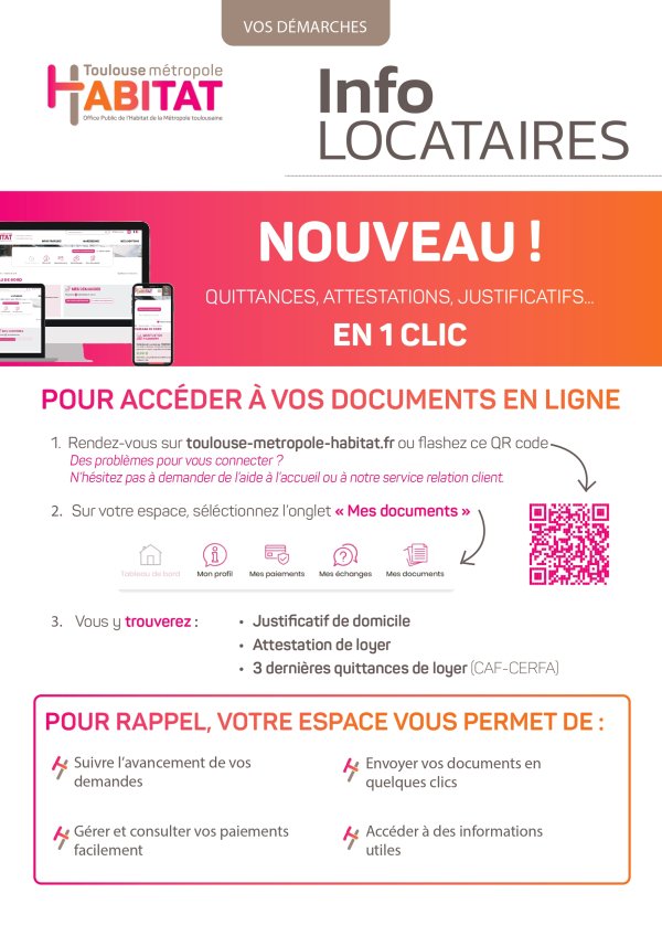 Affiche démarches nouvelles fonctionnalités extranet