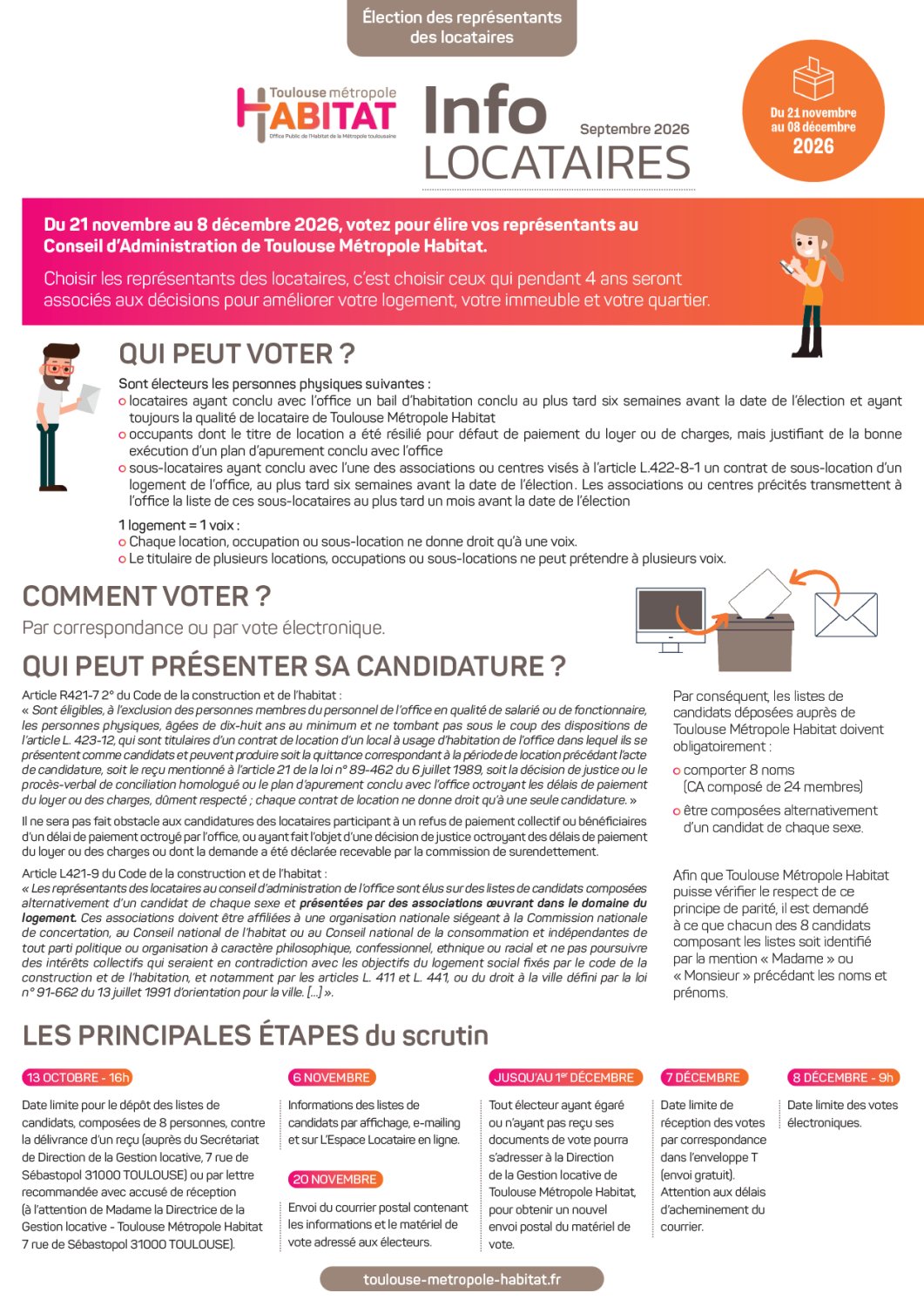 Infoloc 1 - Elections représentants des locataires 2026