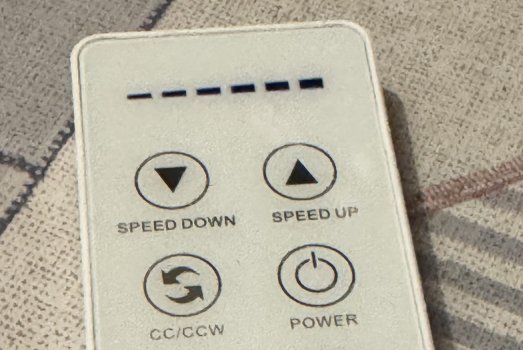 Les Hérons - télécommande du brasseur d'air