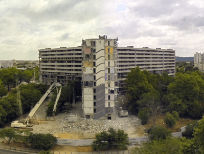 Démolition résidence Grand d'Indy