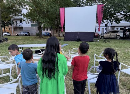 Ciné en plein air à Bagatelle