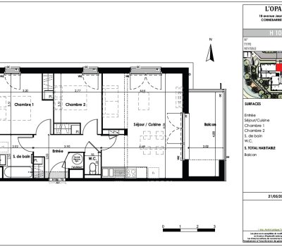 À louer : T3 Neuf avec Balcon -- Cornebarrieu - 2 Parkings Inclus