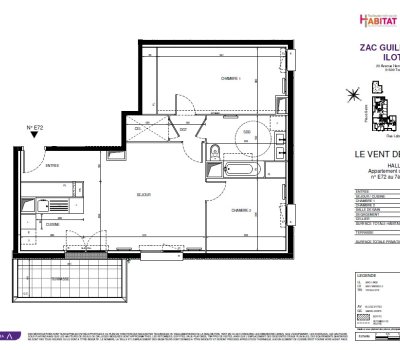 À louer : T3 neuf avec balcon en 7ème et dernière étage DISPONIBLE – Résidence LE VENT DES CIMES – Toulouse