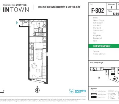 T3 duplex en centre-ville