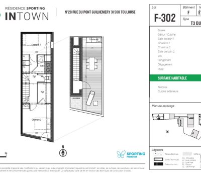T3 duplex en centre-ville