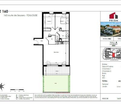 T3 neuf – Le 160 – Plusieurs T3 à tous les étages – Disponible immédiatement – Parking inclus