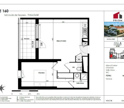 T2 neuf – Le 160 – 1er étage - Parking inclus