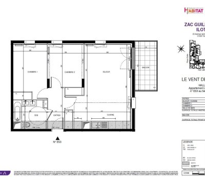 À louer : Plusieurs T3 neuf avec balcon DISPONIBLE – Résidence LE VENT DES CIMES – Toulouse