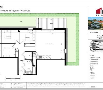 T4 Rez-de-chaussée – Le 160 – Logement unique en RDC – Parking inclus