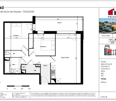 T3 neuf – Le 160 – Plusieurs T3 disponibles à tous les étages – Livraison fin janvier – Parking inclus