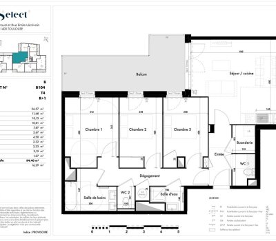 T4 en location accession - 31400 Toulouse