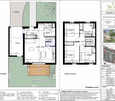 Villa T4 Duplex neuve avec terrasse et jardin – Programme Clos de Pauline – Eaunes – Garage et Parking inclus