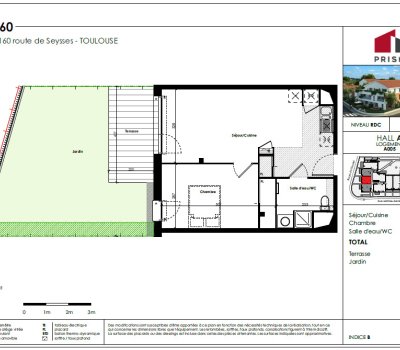 T2 neuf – Le 160 – Plusieurs T2 disponibles à tous les étages –  Parking inclus