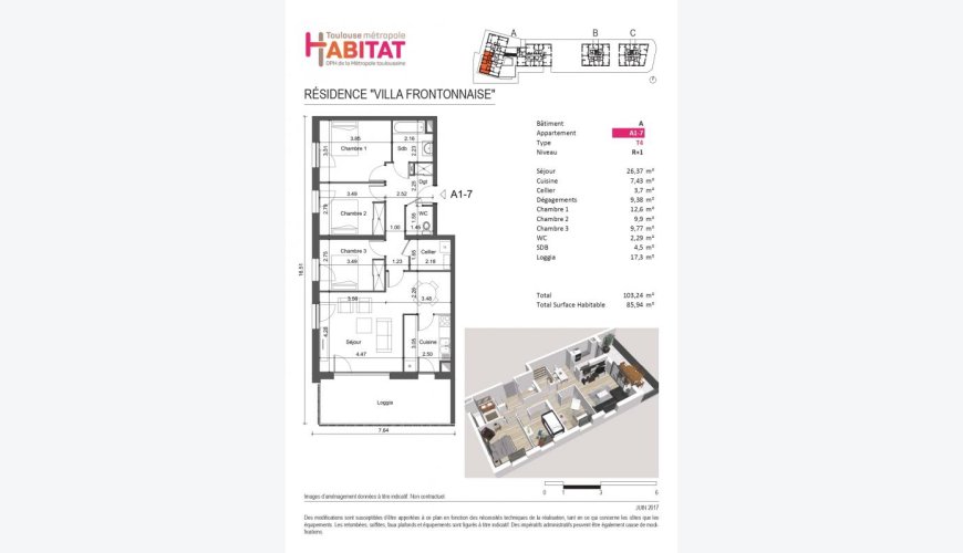 Appartement 4 pièces 85m2