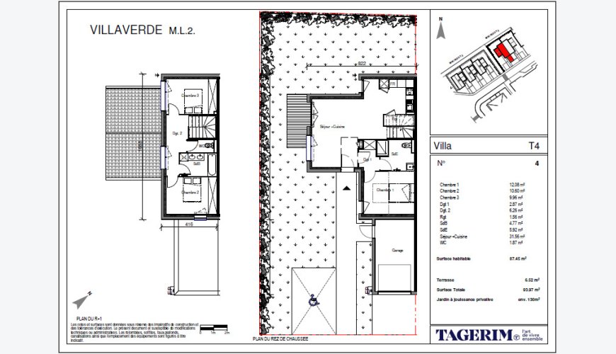 Villa Mitoyenne T4 Duplex – Terrasse & jardin – Seilh – Parking inclus