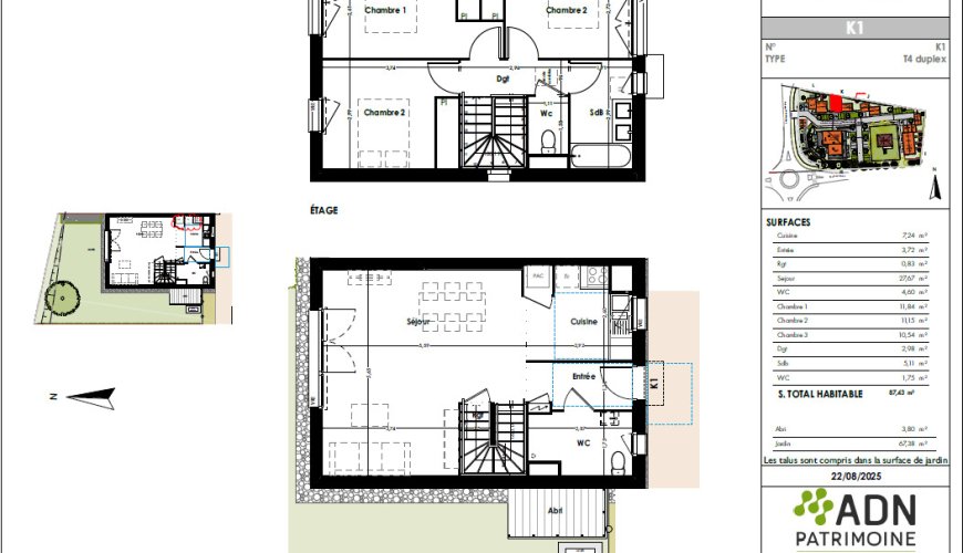 T4 Duplex Neuf avec Jardin -- Cornebarrieu - 2 Parkings Inclus