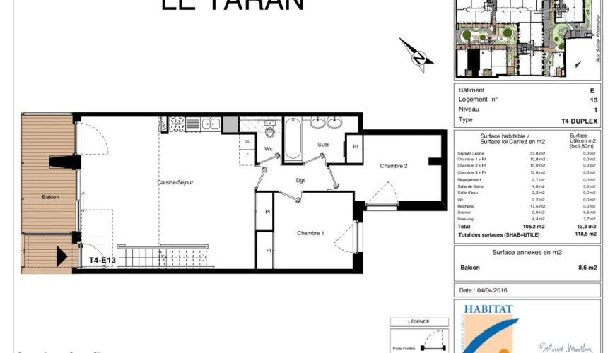 T4 duplex LE BUSCA