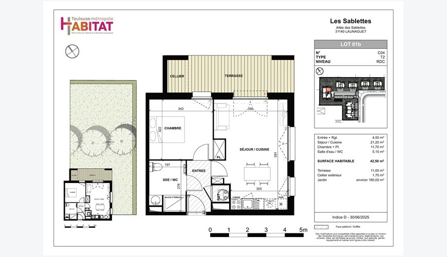 Appartement T2 en location-accession - 31140 Launaguet