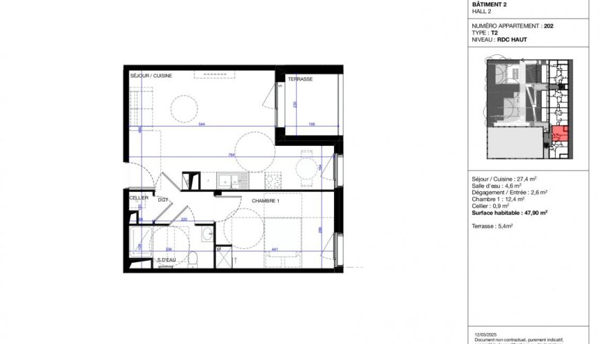 APPARTEMENT 2 PIECES