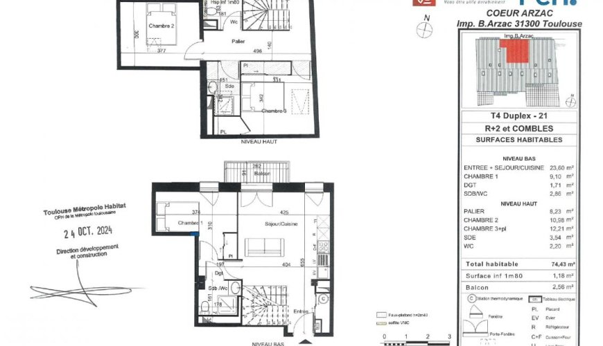 T4 duplex St Cyprien