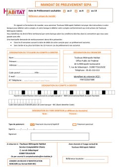 Mandat Sepa Prélèvement automatique loyer