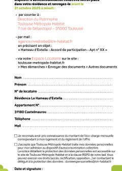 Bulletin adhésion Hameau Estella